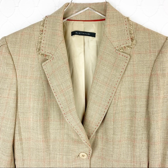 ELIE TAHARI 2-pc Wool Skirt Set Blazer Jacket 4 - Picture 2 of 8